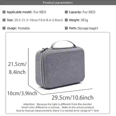BABBAK'S LTD DJI NEO Portable Drone Carrying Case – Travel Shoulder Bag with Protective Foam