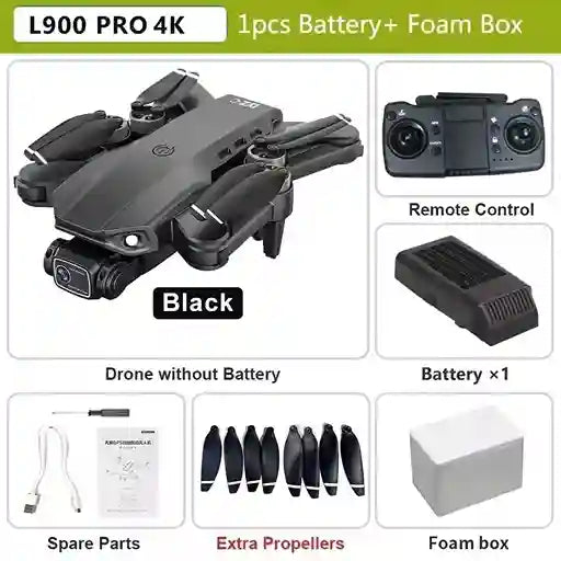 BABBAK'S LTD L900 Pro SE MAX 5G WiFi Brushless GPS Drone – 4K Dual Camera with Obstacle Avoidance