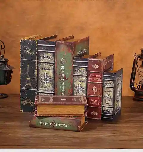 Decorative Wooden Fake Book Storage Box | BABBAK'S LTD
