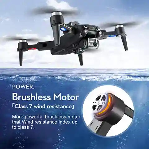 BABBAK'S LTD KBDFA S2S Mini Drone – Foldable Obstacle Avoidance Drone with 4K/8K HD Camera