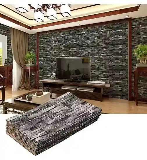 BABBAK'S LTD 3D Self‑Adhesive Brick Wallpaper – Waterproof Wall Stickers for Home Decoration