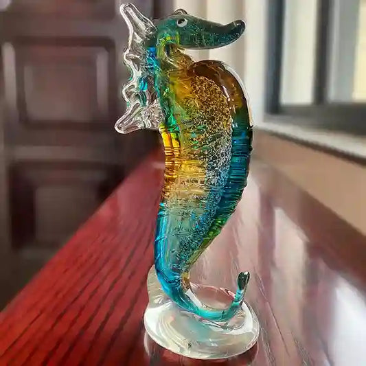 BABBAK’S LTD Handmade Glass Animal Decoration – 8cm × 7cm × 21cm – Elegant Modern Glass Figurine for Home & Office Décor