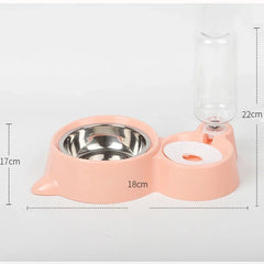 BABBAK'S LTD Silicone Pet Bowl & Automatic Feeder – Dog & Cat Food Dish with Water Dispenser
