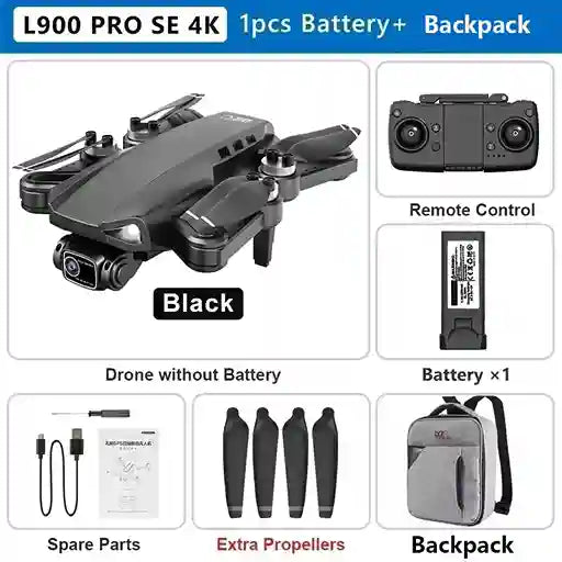BABBAK'S LTD L900 Pro SE MAX 5G WiFi Brushless GPS Drone – 4K Dual Camera with Obstacle Avoidance