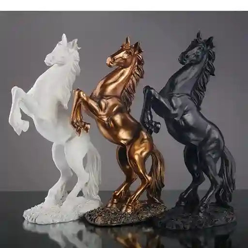 BABBAK'S LTD Resin Horse Sculpture – Elegant Animal Ornament Home Decoration