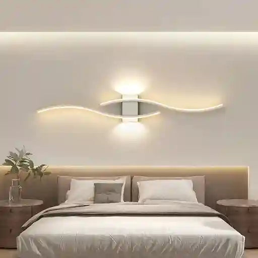 BABBAK’S LTD DARHYN Minimalist LED Strip Wall Lamp – Modern Dimmable Lighting, Multiple Sizes & Colors, Iron + Acrylic for Home Decor