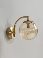 BABBAK'S LTD LZPZ RUI Modern Wall Lamps – Elegant LED Lighting for Bedroom & Hallway (Metal + Glass, Blue/Gray/Green)