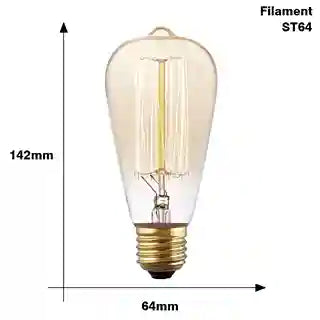 BABBAK'S LTD Vintage Edison LED Bulb – Retro E27 40W Warm Light Home & Café Lighting