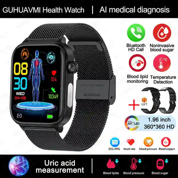 Medical Smart Watch Blood Pressure ECG | BABBAK'S LTD