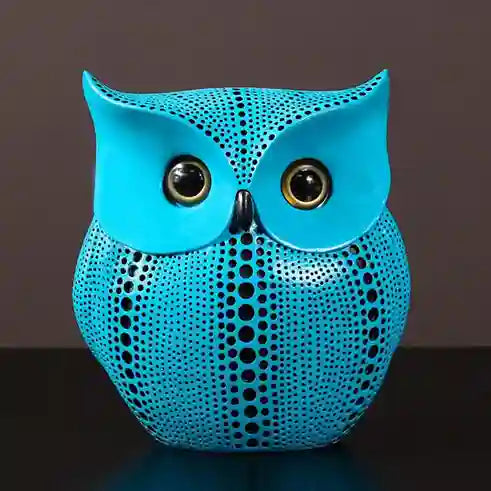 Owl Decor Resin Statue Sculpture Tabletop | BABBAK'S LTD
