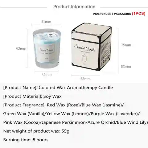 BABBAK'S LTD Handmade Cup‑Shaped Scented Soy Wax Candle – Eco‑Friendly Aromatherapy Home Decor