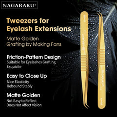 BABBAK'S LTD NAGARAKU Precision Stainless Steel Nail & Lash Tweezers – Professional Beauty Tool