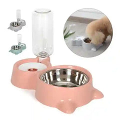 BABBAK'S LTD Automatic Pet Water Dispenser with Food Bowl – Cats & Dogs Feeding Station