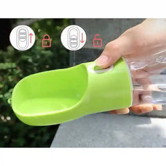 BABBAK'S LTD 2‑in‑1 Portable Pet Water & Food Dispenser – Travel Dog Bottle with Food Compartment