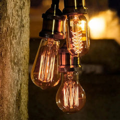 BABBAK'S LTD Vintage Edison Spiral LED Bulb – Retro E27 Warm Light Home Decor