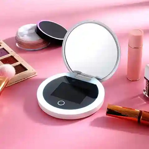 Travel Makeup Mirror 2X UV Light | BABBAK'S LTD