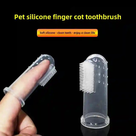 BABBAK'S LTD Pet Finger Toothbrush – Soft Silicone Dental Cleaning Tool for Dogs & Cats