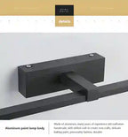 BABBAK’S LTD DAMIASMIL Modern LED Bathroom Mirror Lamp – Wall Mounted, Aluminum, Black/Ivory, Energy-Efficient Lighting