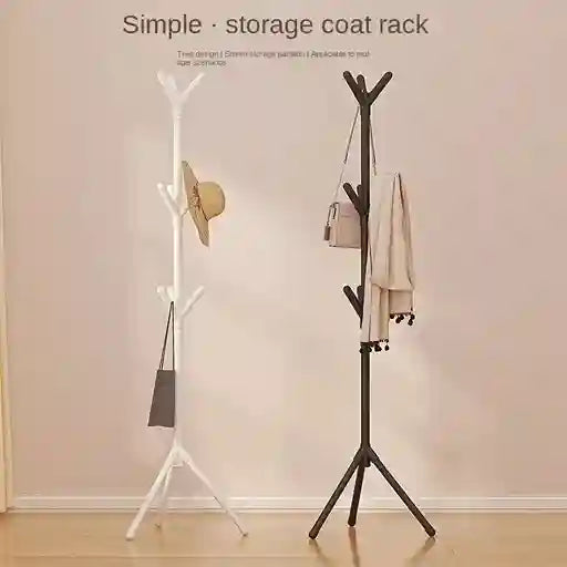 BABBAK'S LTD Modern Tree Branch Coat Rack – 9-Hook Clothing & Hat Storage Stand