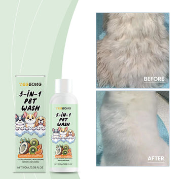 BABBAK'S LTD 5‑in‑1 Pet Shampoo – Nourishing Botanical Extracts for Dogs & Cats