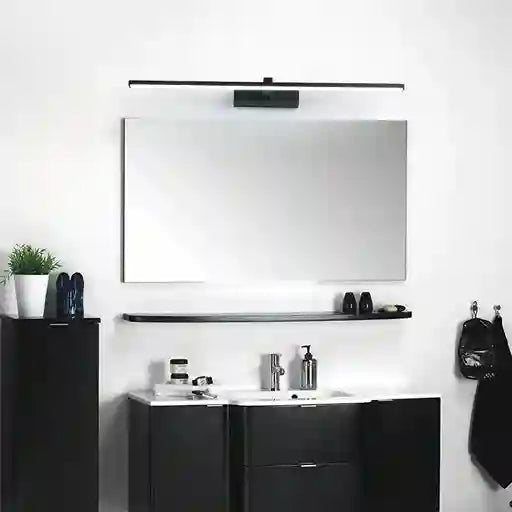 BABBAK’S LTD DAMIASMIL Modern LED Bathroom Mirror Lamp – Wall Mounted, Aluminum, Black/Ivory, Energy-Efficient Lighting