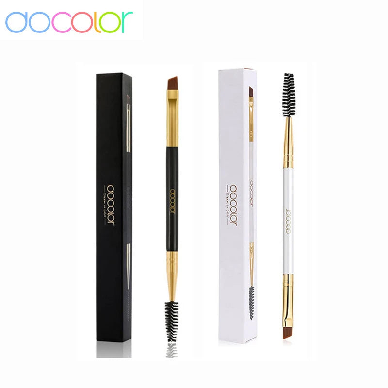 BABBAK'S LTD Docolor Professional Dual-Ended Eyebrow Brush & Comb – Precision Brow Makeup Tool