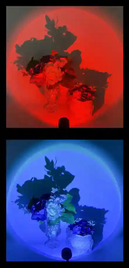 BABBAK'S LTD Mini RGB Sunset Projection Lamp – USB Atmosphere Night Light for Bedroom & Photography