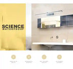 BABBAK’S LTD DAMIASMIL Modern LED Bathroom Mirror Lamp – Wall Mounted, Aluminum, Black/Ivory, Energy-Efficient Lighting