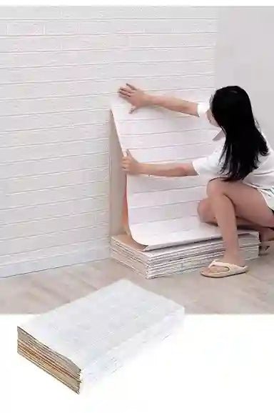 BABBAK'S LTD 3D Self‑Adhesive Brick Wallpaper – Waterproof Wall Stickers for Home Decoration
