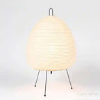 BABBAK'S LTD Claeted Elegant Traditional LED Table Lamp – 28cm x 47cm – White Iron & Paper – Bedroom & Living Room Lighting