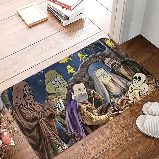 BABBAK'S LTD Big Lez Show Doormat – Waterproof Non-Slip Polyester Outdoor & Indoor Mat