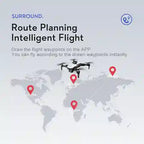 BABBAK'S LTD KBDFA S2S Mini Drone – Foldable Obstacle Avoidance Drone with 4K/8K HD Camera