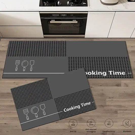 BABBAK'S LTD Soft Crystal Velvet Anti‑Slip Carpet – Long Kitchen Mat & Home Decor Rug – Fade Resistant, Water Absorbent