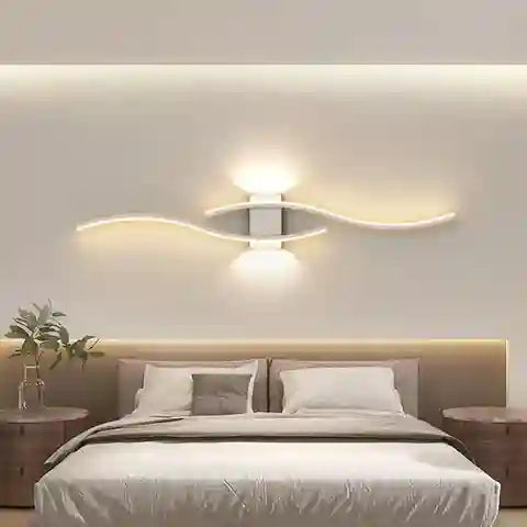 BABBAK’S LTD DARHYN Minimalist LED Strip Wall Lamp – Modern Dimmable Lighting, Multiple Sizes & Colors, Iron + Acrylic for Home Decor