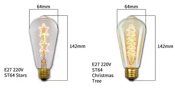 BABBAK'S LTD Vintage Edison LED Bulb – Retro E27 40W Warm Light Home & Café Lighting