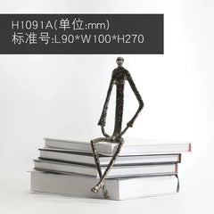 BABBAK'S LTD Metal Character Sculpture – Artistic Home & Office Decor Statue