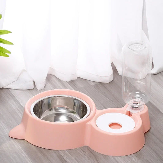 BABBAK'S LTD Silicone Pet Bowl & Automatic Feeder – Dog & Cat Food Dish with Water Dispenser