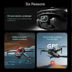 BABBAK'S LTD V168 8K Triple Camera Drone – GPS, Brushless Motors & 4-Way Obstacle Avoidance