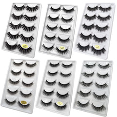 BABBAK'S LTD Dramatic 3D Mink Lashes – 5 Pairs Voluminous Handmade Eyelashes