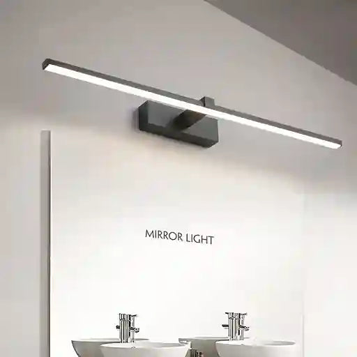 BABBAK’S LTD DAMIASMIL Modern LED Bathroom Mirror Lamp – Wall Mounted, Aluminum, Black/Ivory, Energy-Efficient Lighting