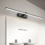 BABBAK’S LTD DAMIASMIL Modern LED Bathroom Mirror Lamp – Wall Mounted, Aluminum, Black/Ivory, Energy-Efficient Lighting