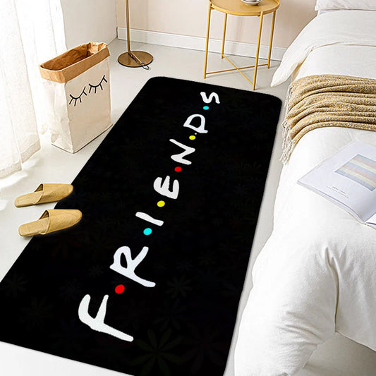 BABBAK'S LTD Friends TV Show Rug – Waterproof Anti-Slip Polyester Living Room Carpet