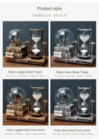 Sand Timer Hourglass Table Decor Gold | BABBAK'S LTD