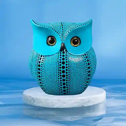 Owl Decor Resin Statue Sculpture Tabletop | BABBAK'S LTD
