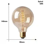 BABBAK'S LTD Vintage Edison LED Bulb – Retro E27 40W Warm Light Home & Café Lighting