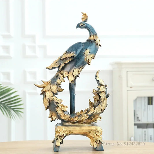 Peacock & Phoenix Showpiece