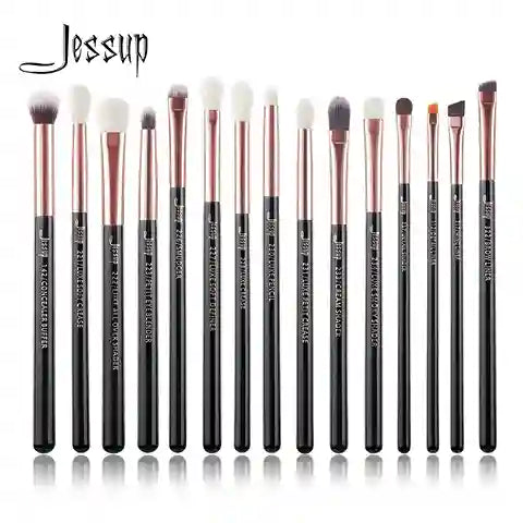 Set of Jessup makeup brushes on a white background