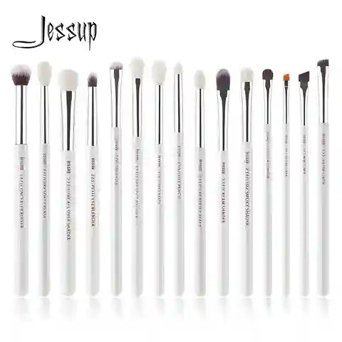 Set of Jessup makeup brushes on a white background