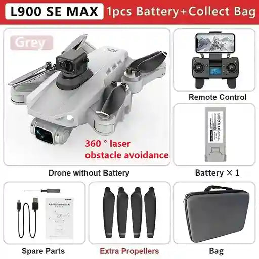 BABBAK'S LTD L900 Pro SE MAX 5G WiFi Brushless GPS Drone – 4K Dual Camera with Obstacle Avoidance