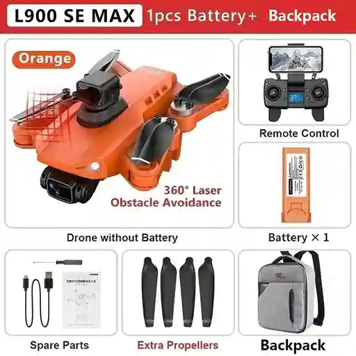 BABBAK'S LTD L900 Pro SE MAX 5G WiFi Brushless GPS Drone – 4K Dual Camera with Obstacle Avoidance